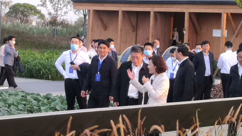 國家發(fā)改委黨組成員郭蘭峰、浙江省常務副省長徐文光一行調(diào)研浙農(nóng)嘉善萬畝水稻種植示范區(qū)